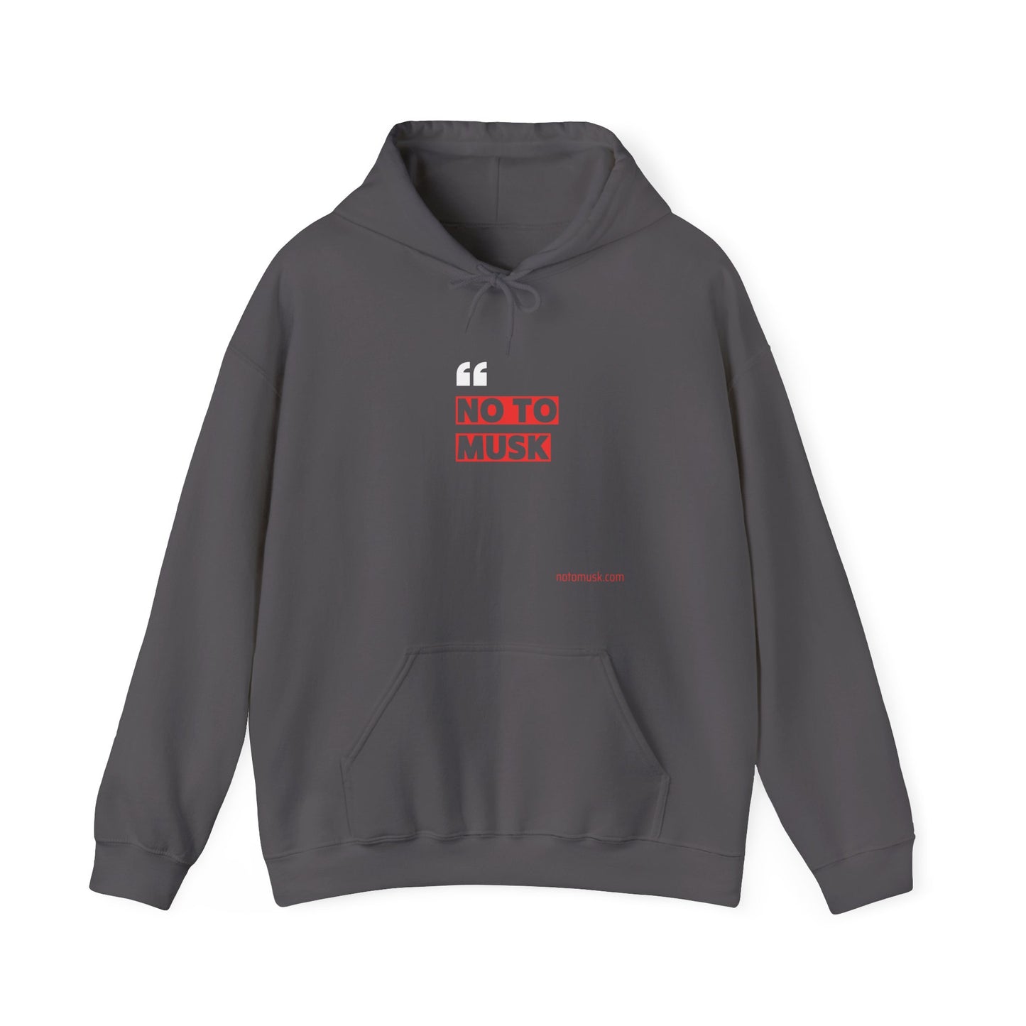 No To Musk Classic Logo Hoodie – Because Simplicity Says It All