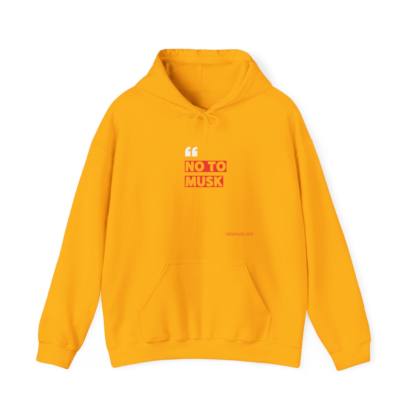 No To Musk Classic Logo Hoodie – Because Simplicity Says It All