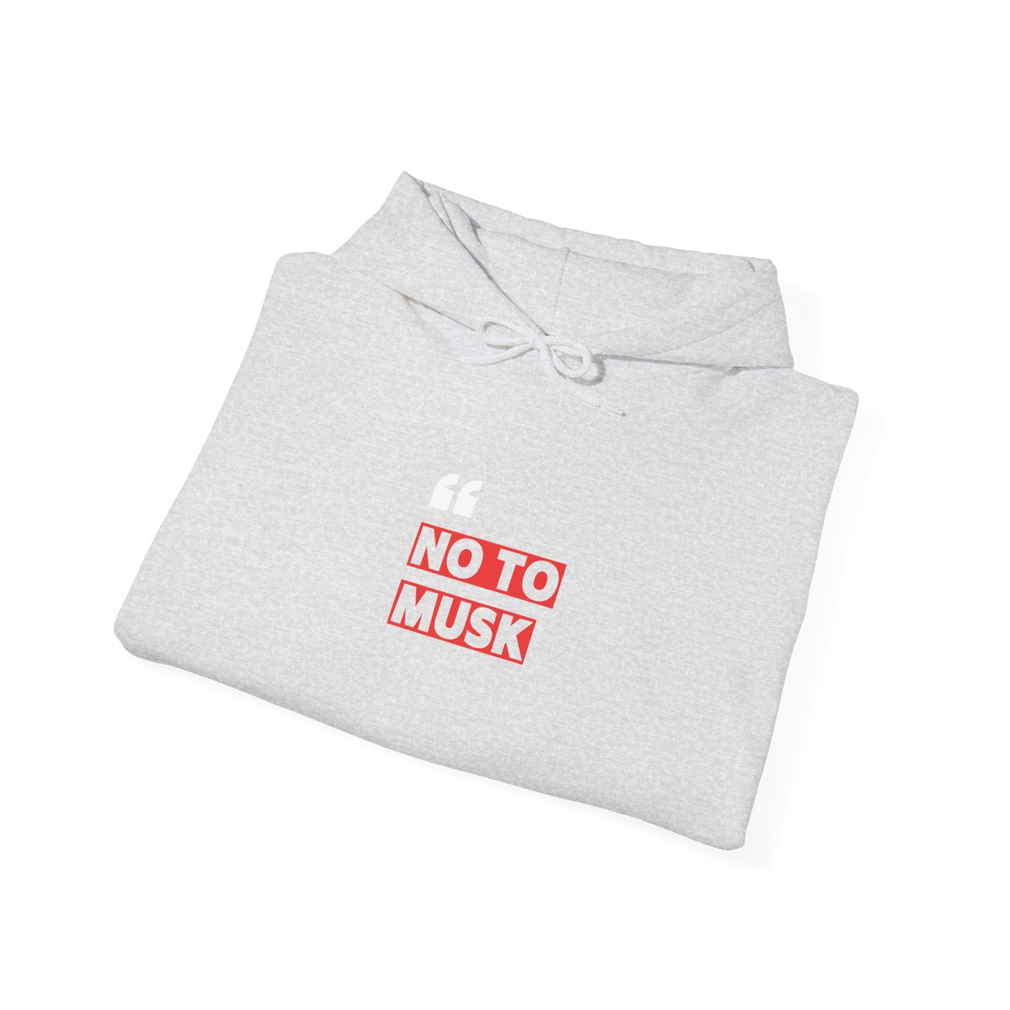 No To Musk Classic Logo Hoodie – Because Simplicity Says It All